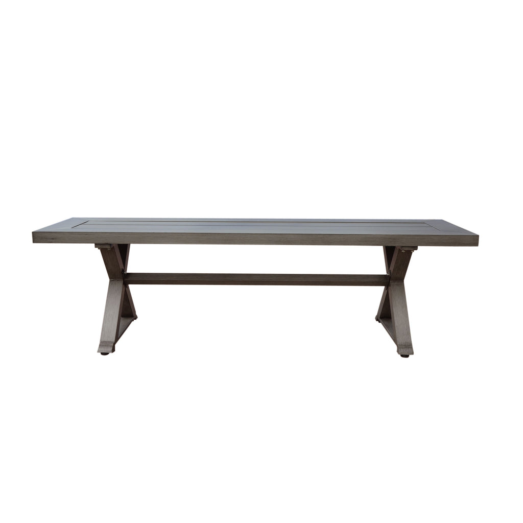 Modern Outdoor Aluminum Dining Bench