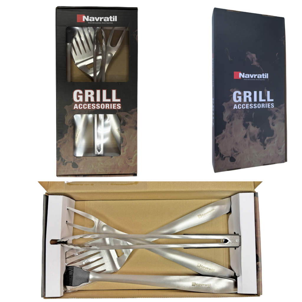 BBQ Tool Set - Outdoor Kitchen Accessory Kit
