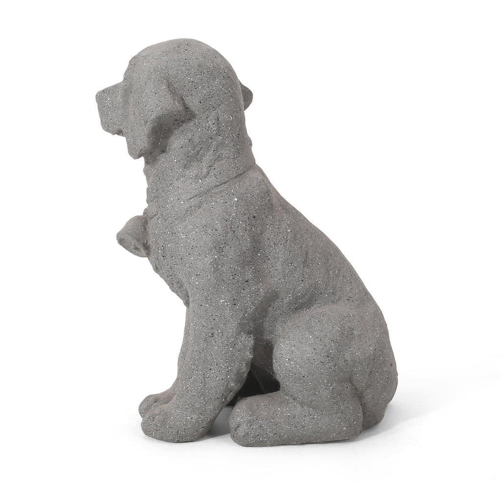 MGO Dog Statue - Outdoor Dog Statue in Stone