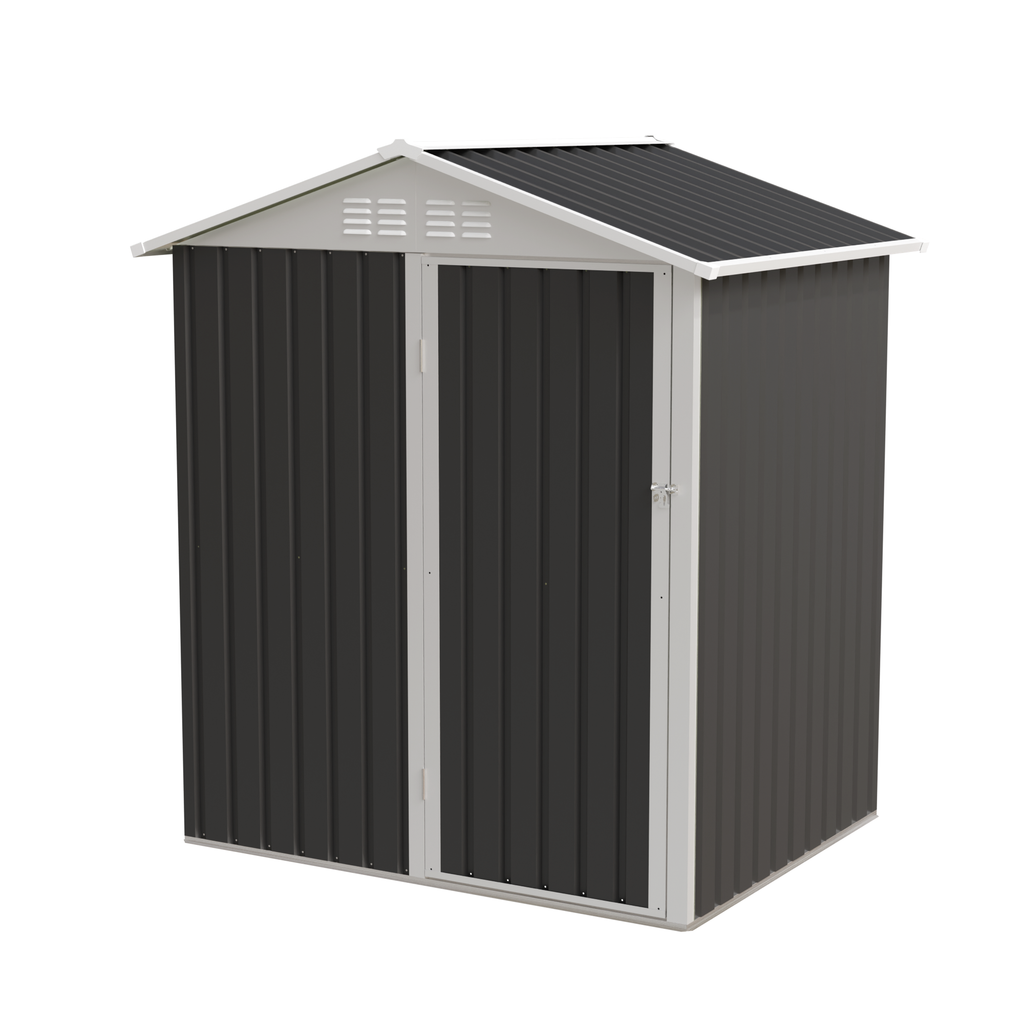 5.4x4.27 FT Outdoor Storage Shed with Hinge Door