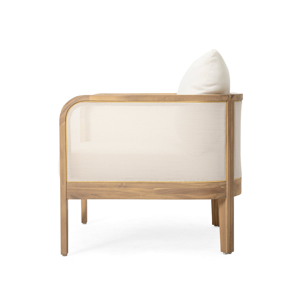 Outdoor Acacia Wood Patio Club Chair