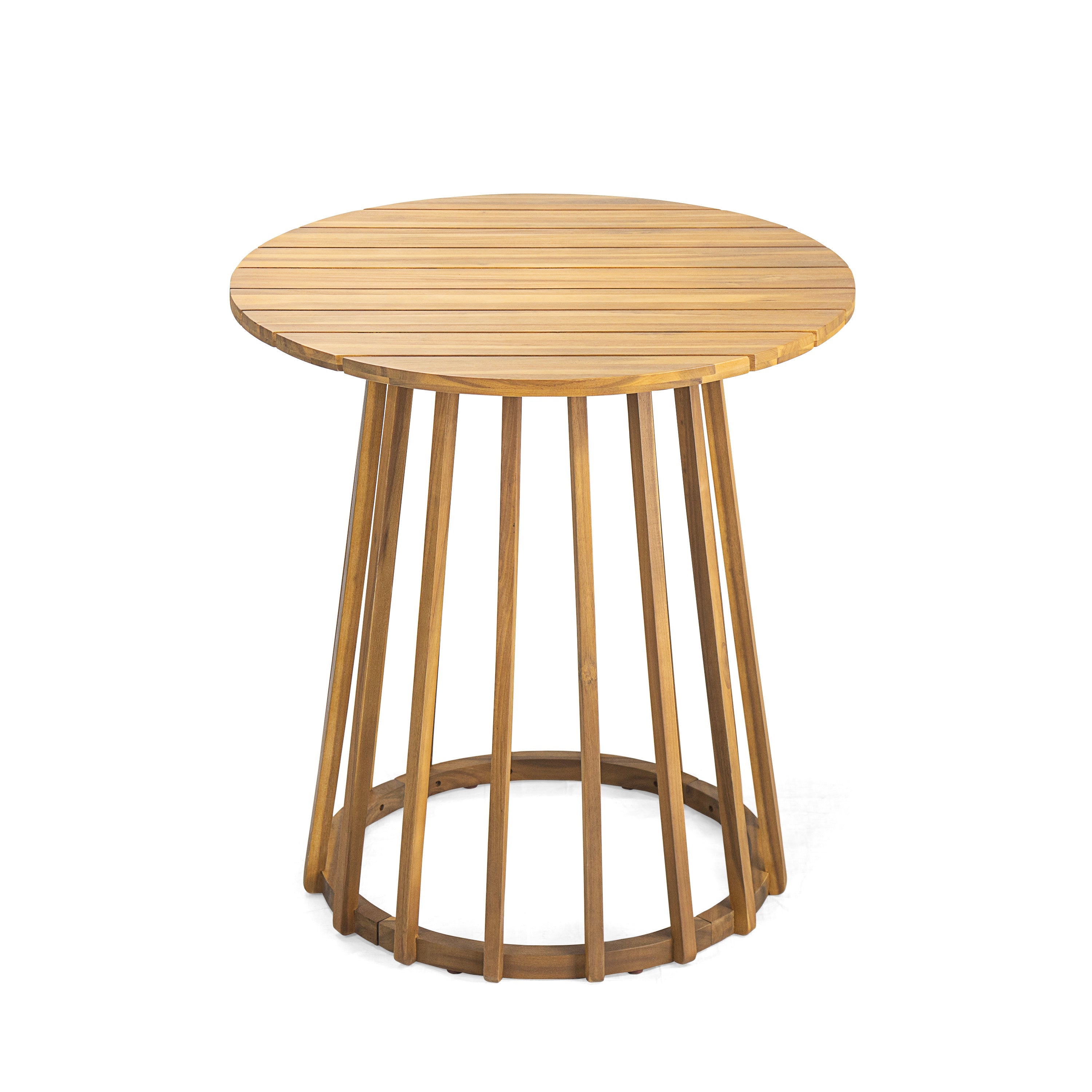 Outdoor 3-Piece Acacia Wood Dining Set