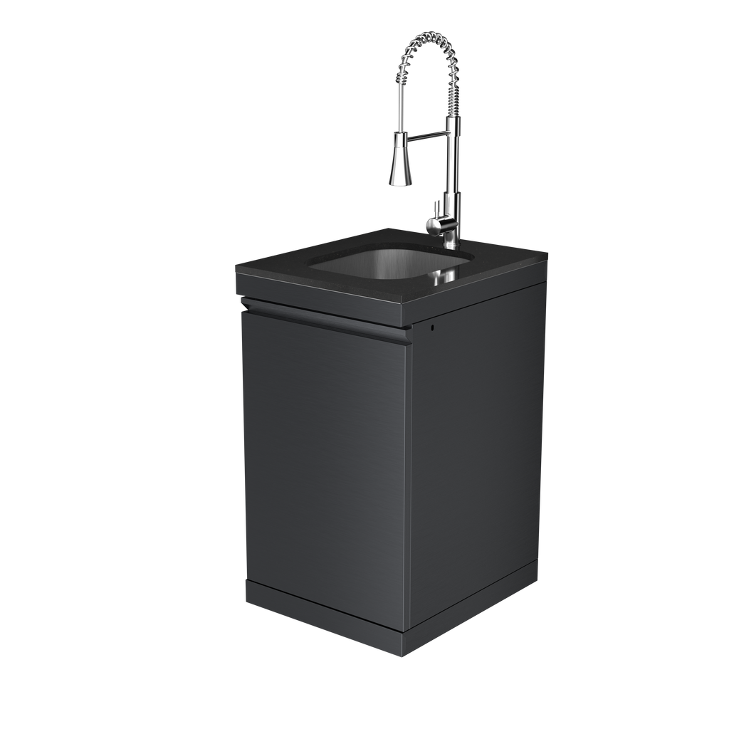 Sink Cabinet with Tap Stainless Steel Outdoor Kitchen Islands