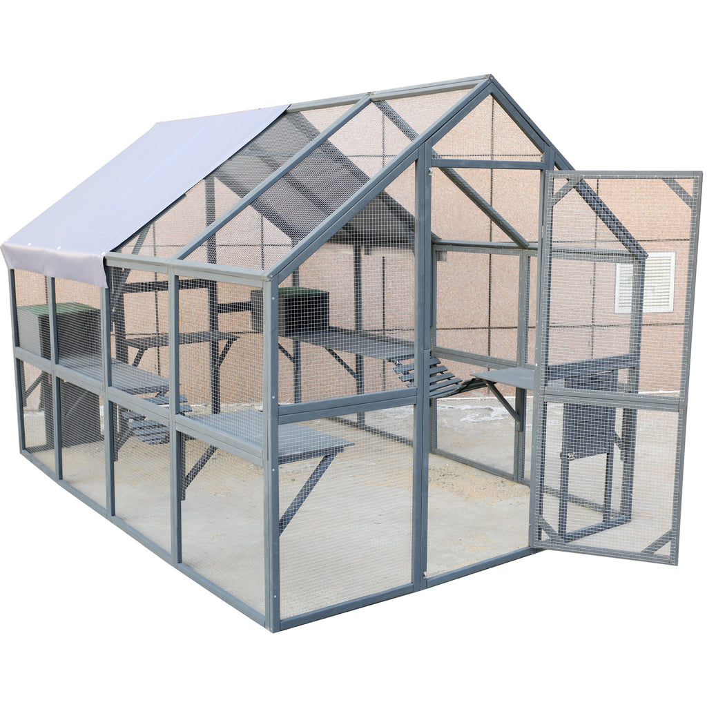 Wooden Cat Catio Large Outdoor Enclosure