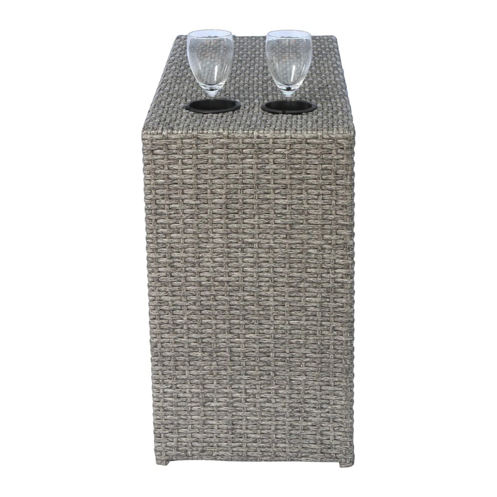 Fully Assembled 4-Seat Outdoor Wicker Sectional