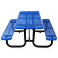 6 ft. Rectangular Outdoor Steel Picnic Table