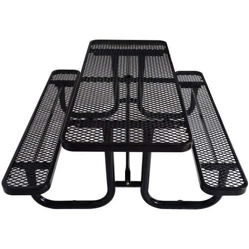 6 ft. Rectangular Outdoor Steel Picnic Table