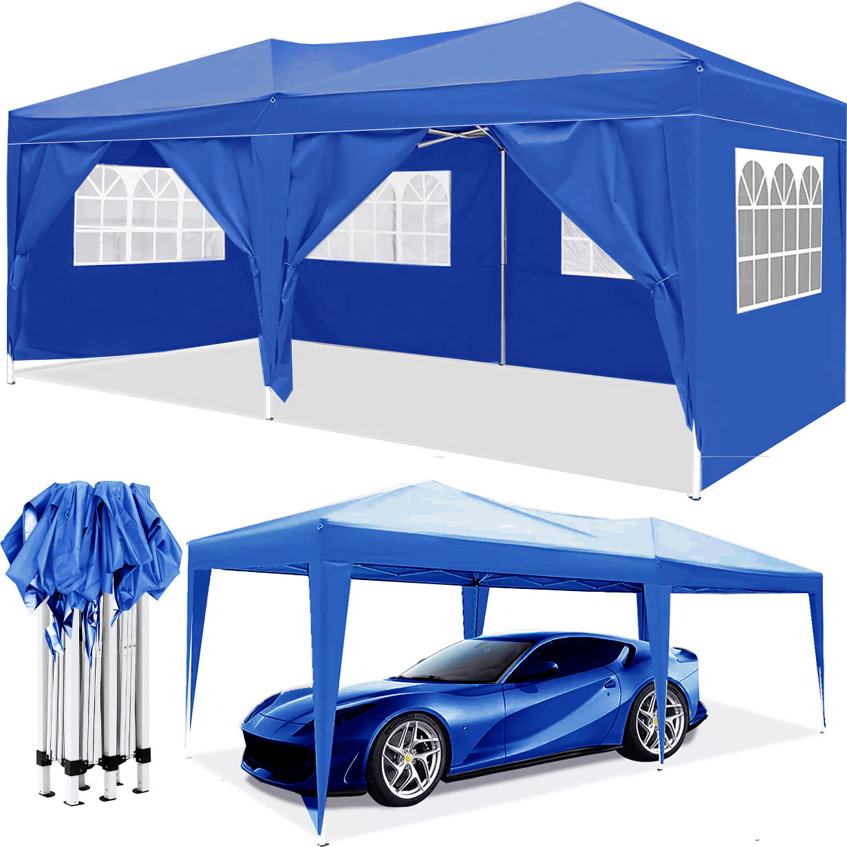 10'x20' EZ Pop Up Canopy Outdoor Portable Party Folding Tent