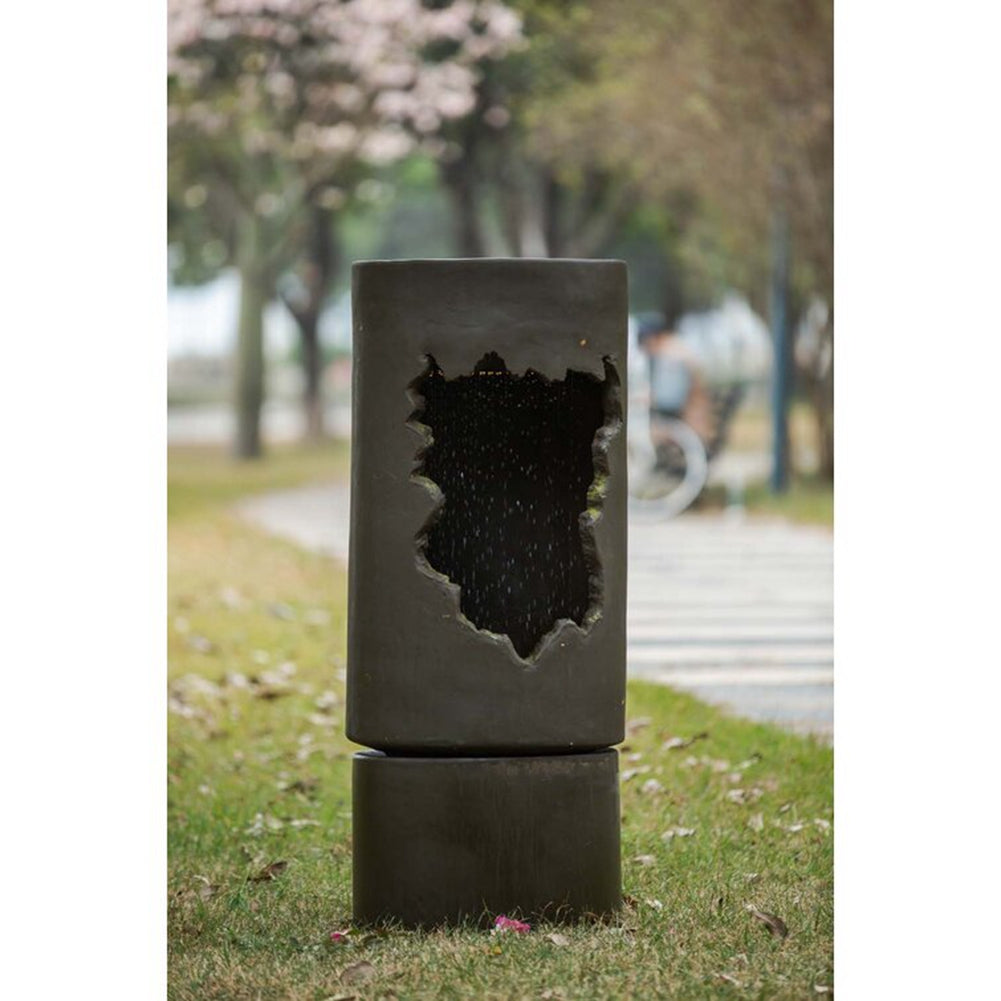 Large Outdoor Water Fountain with Light