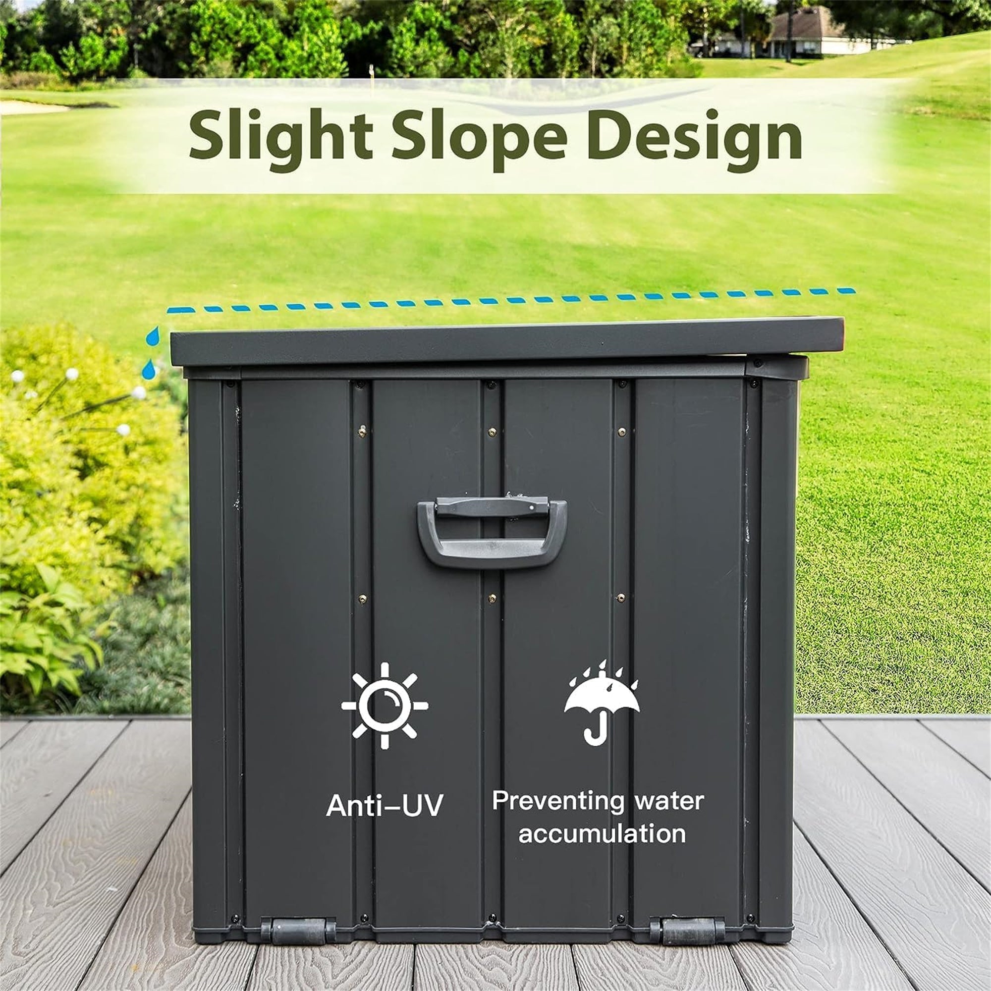 150 Gallon Waterproof Outdoor Storage Deck Box