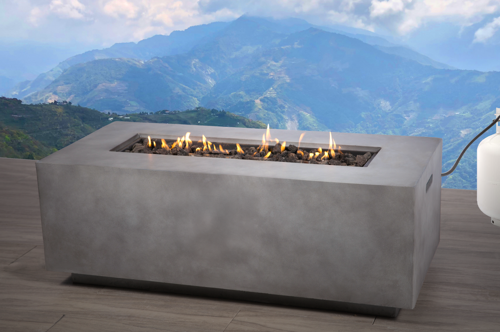 Concrete Propane Outdoor Fire Pit Table