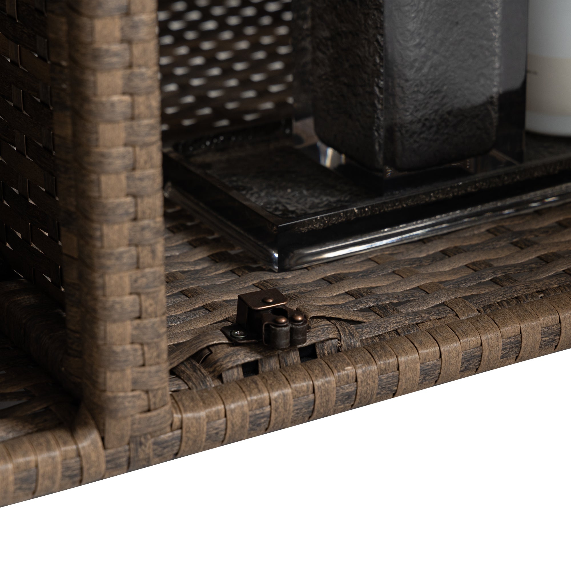 Outdoor Wicker Bar Cart - Stylish Serving Solution