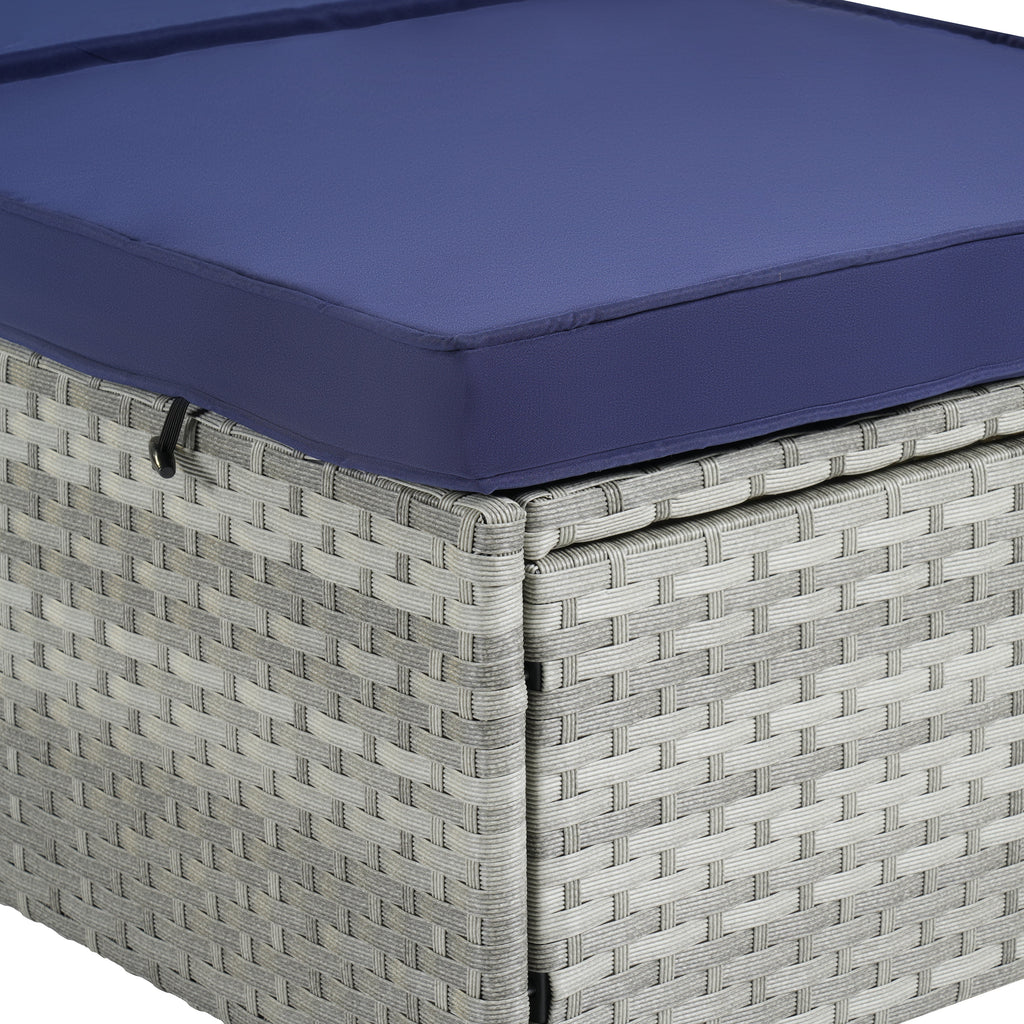 Outdoor PE Rattan Furniture Deck Chair