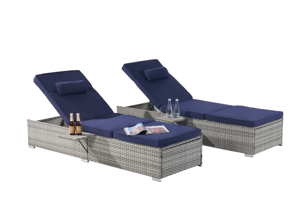 Outdoor PE Rattan Furniture Deck Chair