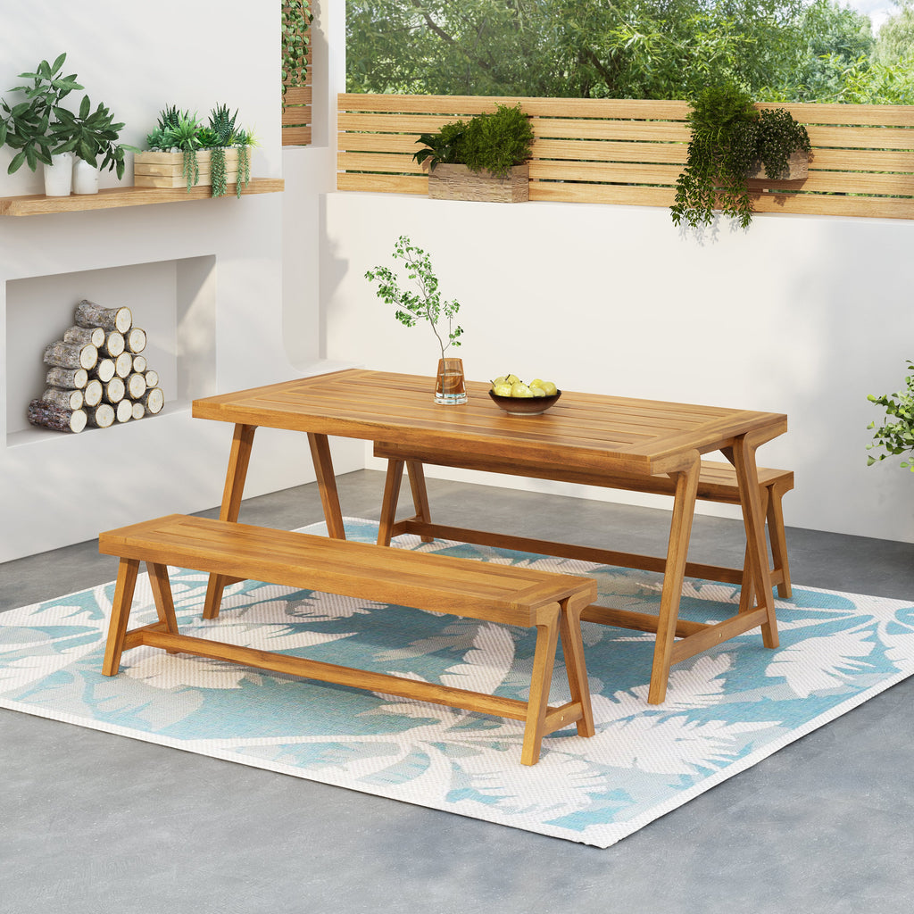 Outdoor 3-Piece Picnic Table Set