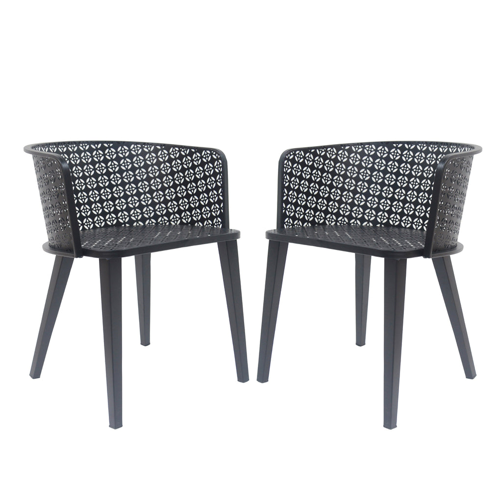 Milan Outdoor Dining Chair (Set of 2)