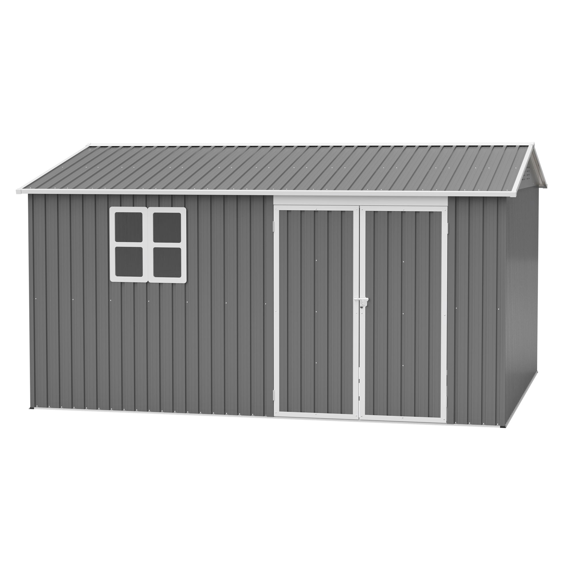 12x10 FT Outdoor Storage Shed Metal