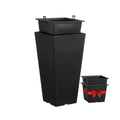 Set of 2 Tall Outdoor Planters - 22 Inch