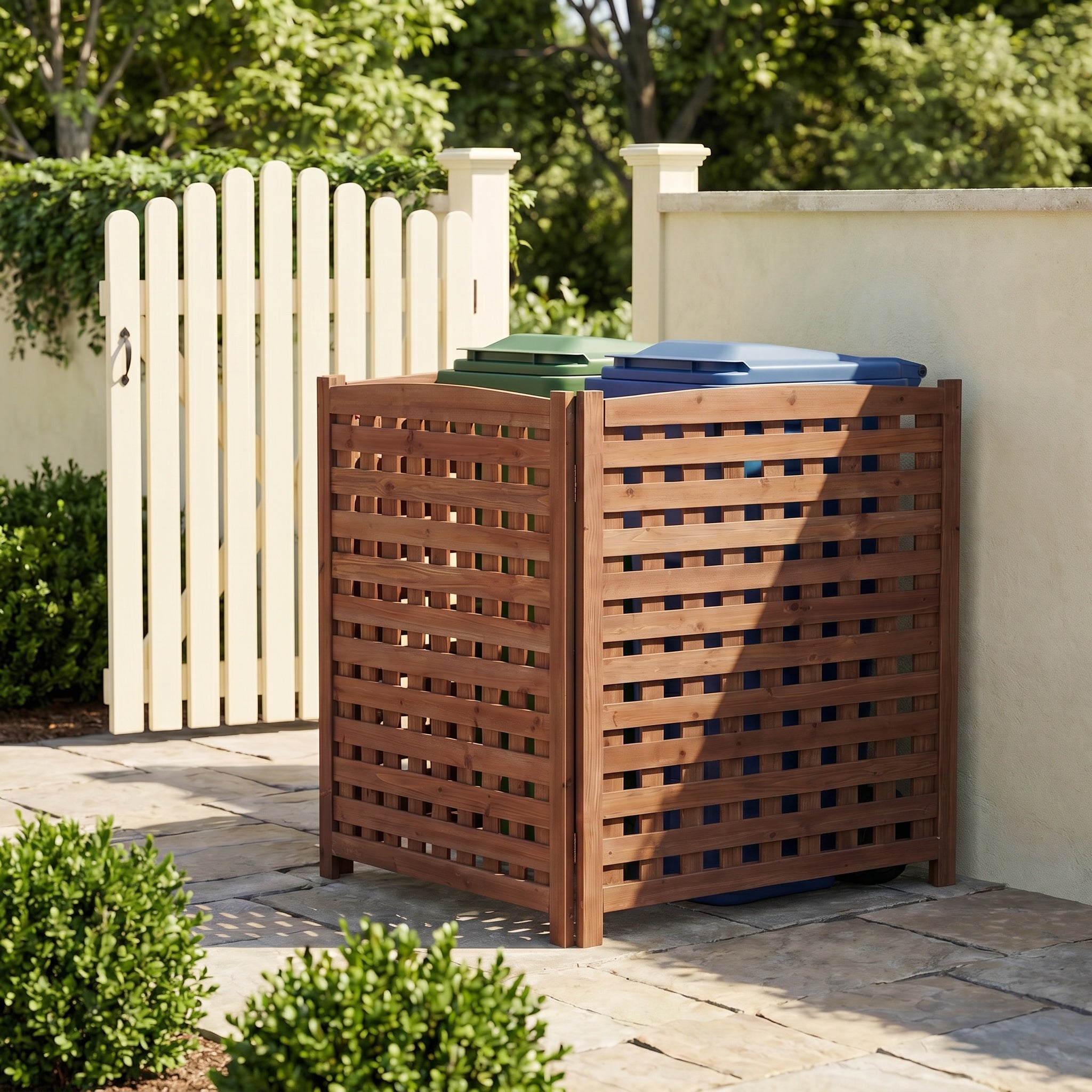 3-Panel Outdoor Air Conditioner Fence Screen