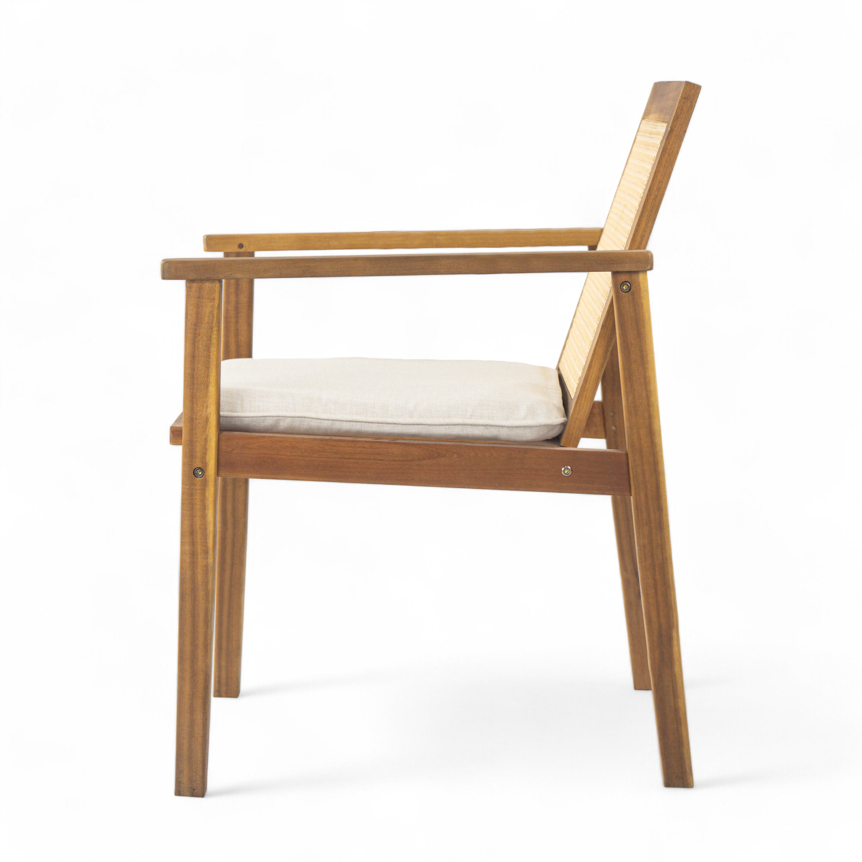 Preston Outdoor Dining Chair with Cushion (Set of 2)