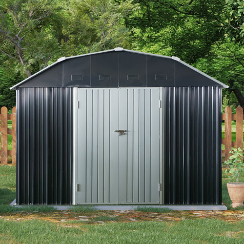 10 ft x 12 ft Outdoor Metal Storage Shed