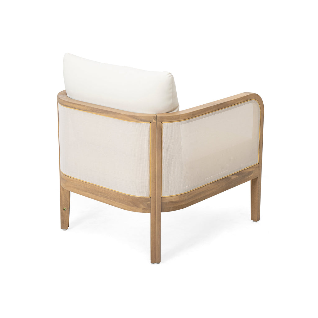 Outdoor Acacia Wood Patio Club Chair