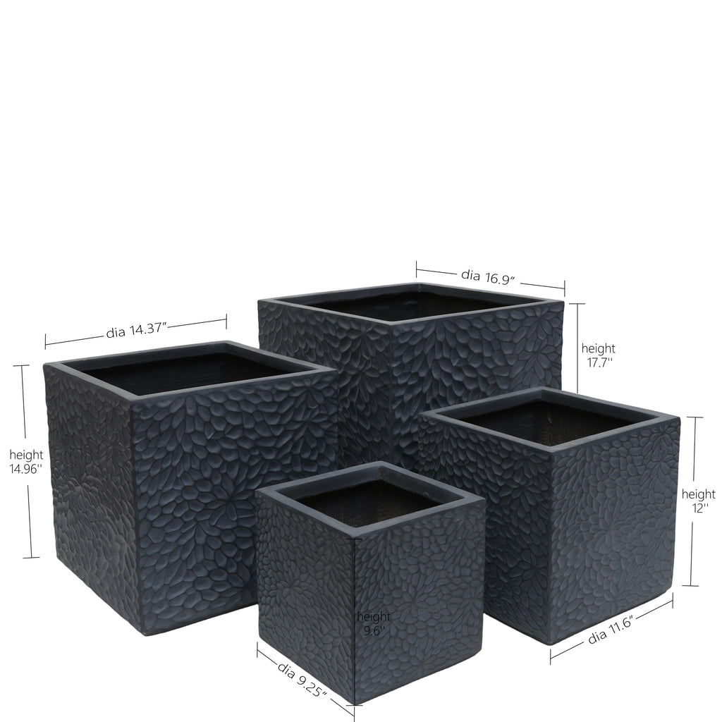 Large Outdoor Indoor Planter Set of 4
