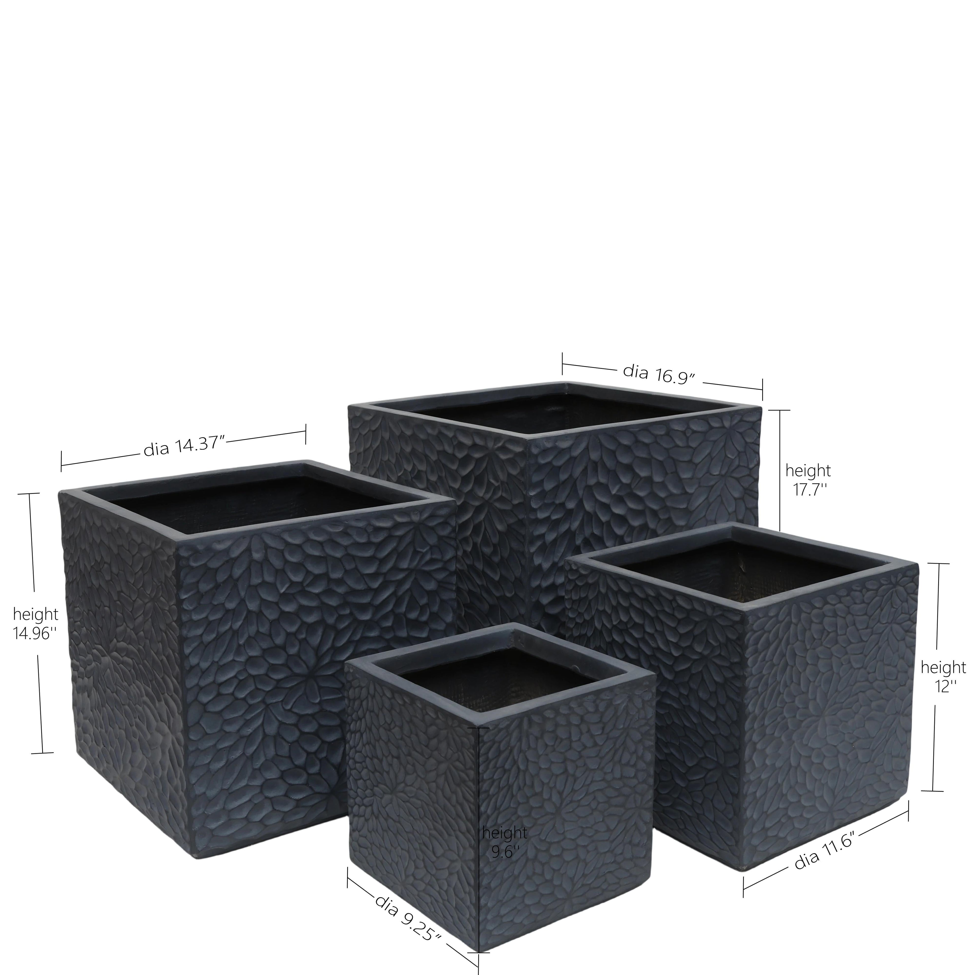 Large Outdoor Indoor Planter Set of 4
