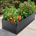 Metal Raised Garden Bed Outdoor - 7.2x3.6x2 FT