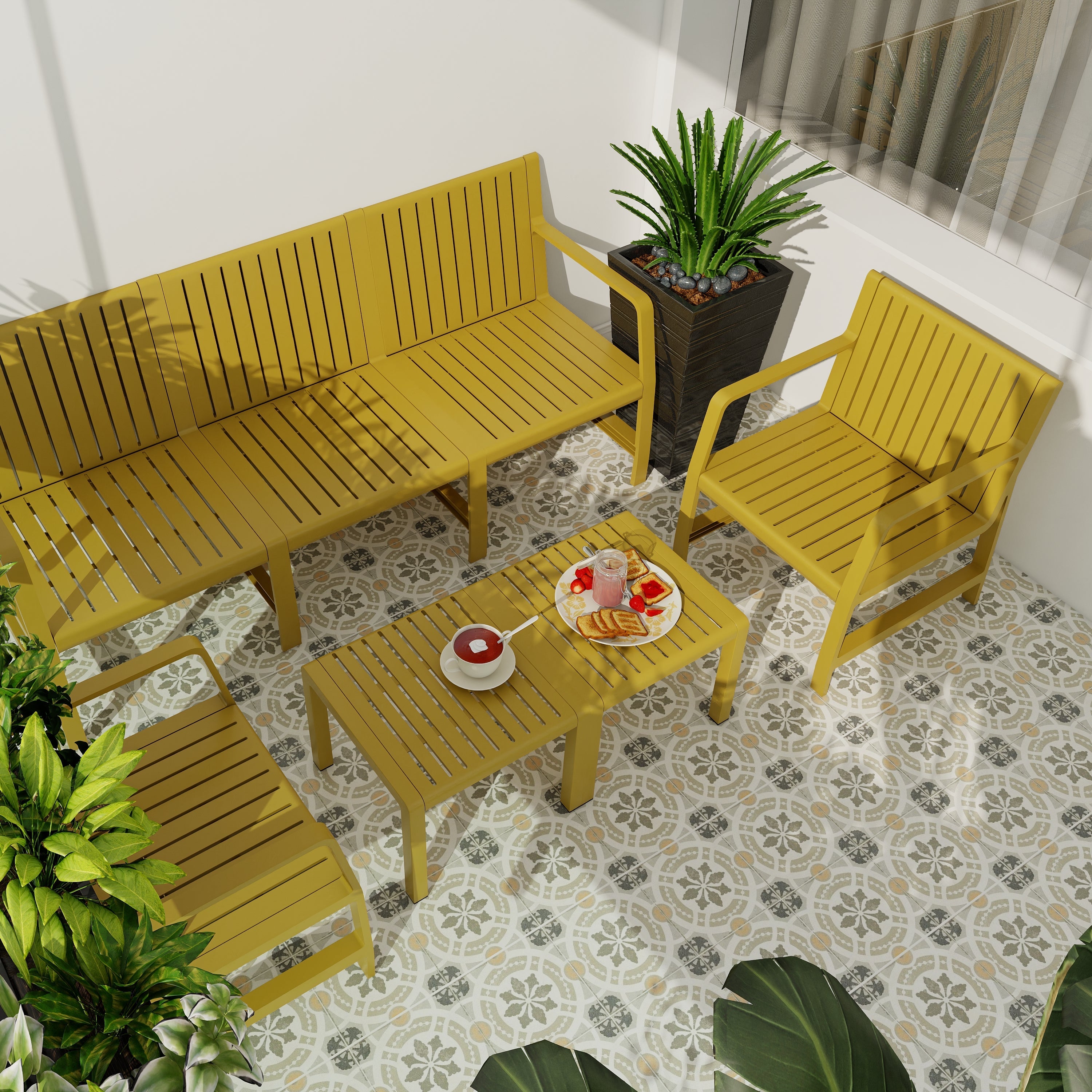 Summer 5-Piece Indoor/Outdoor Furniture Set