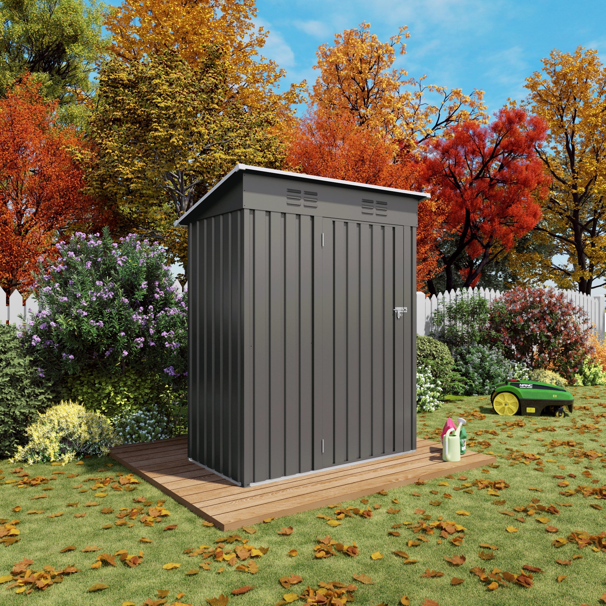 5X3 FT Metal Outdoor Storage Shed