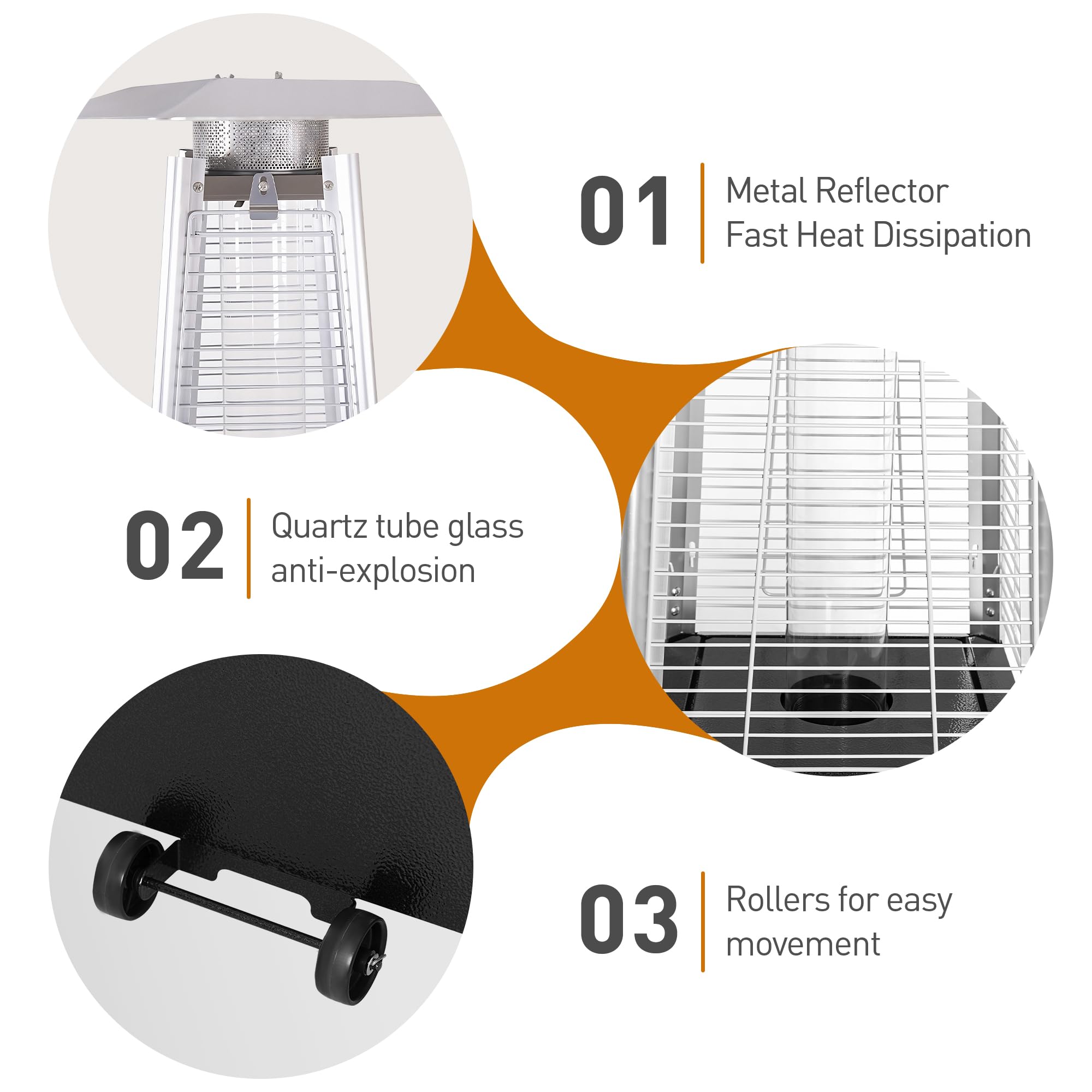 Patio Heater 48,000 BTU Outdoor Heaters for Patio