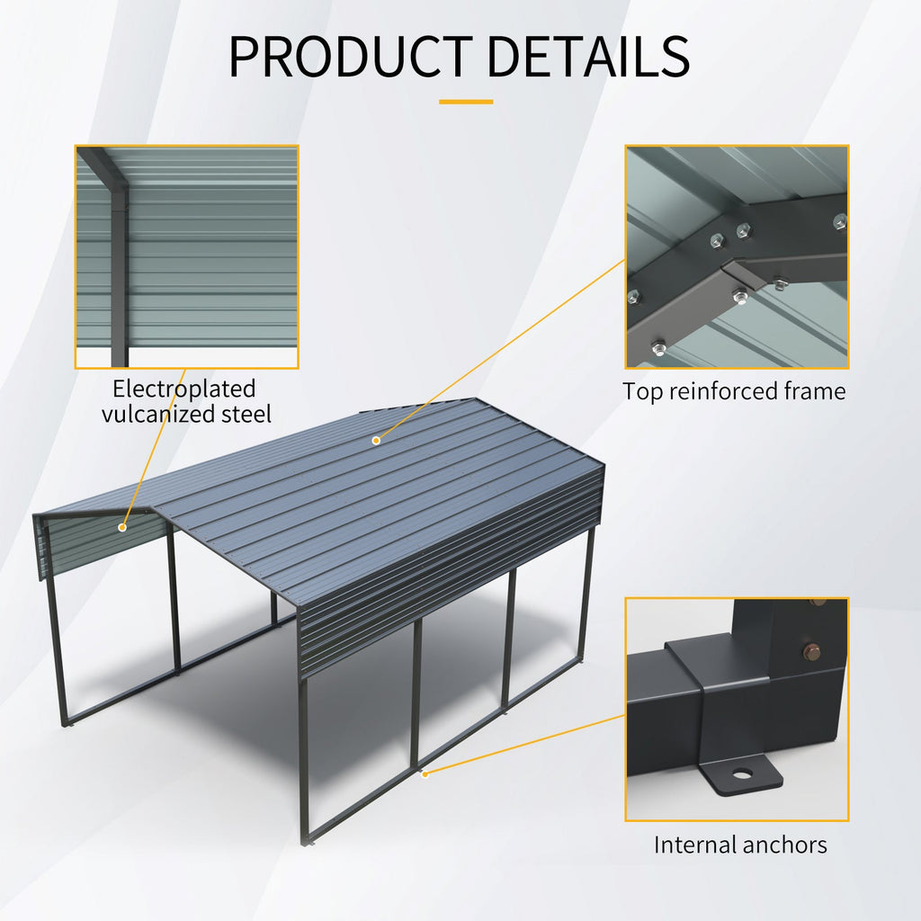 Outdoor Carport - 10 X 15 FT Heavy Duty Canopy