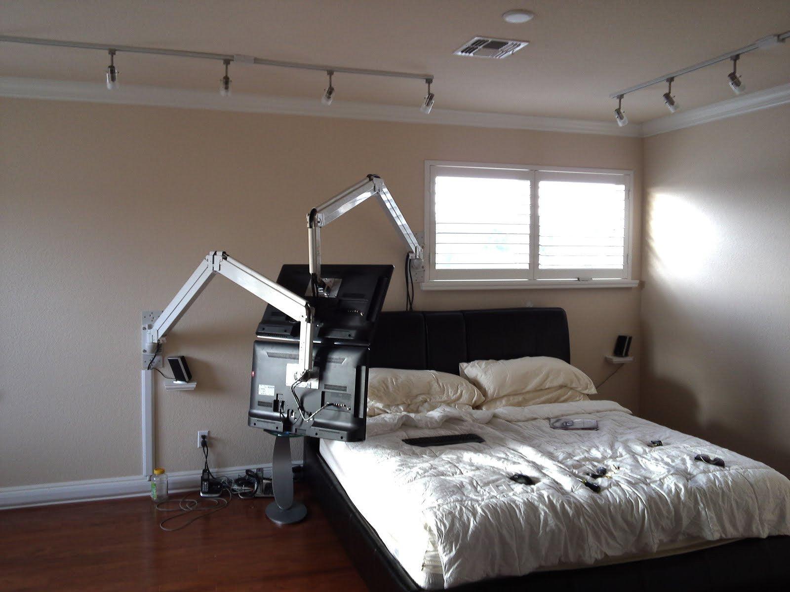 DW630W  Extra Long Reach Wall Monitor Arm  Over the Bed 63 inch long