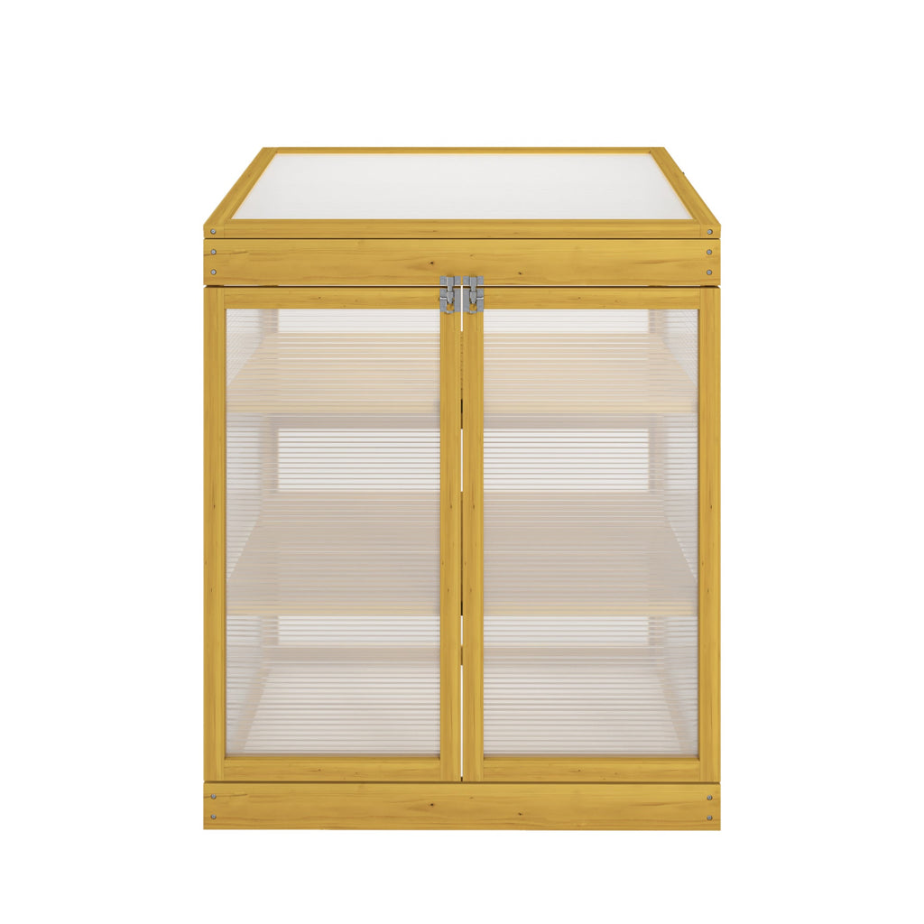 Wooden Cold Frame Greenhouse for Outdoor Gardening