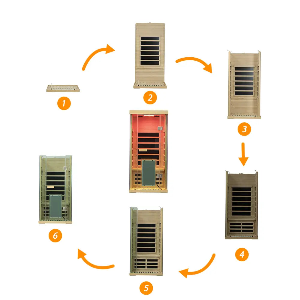 Wizzisaunas SH01 1 Person Far Infrared Sauna