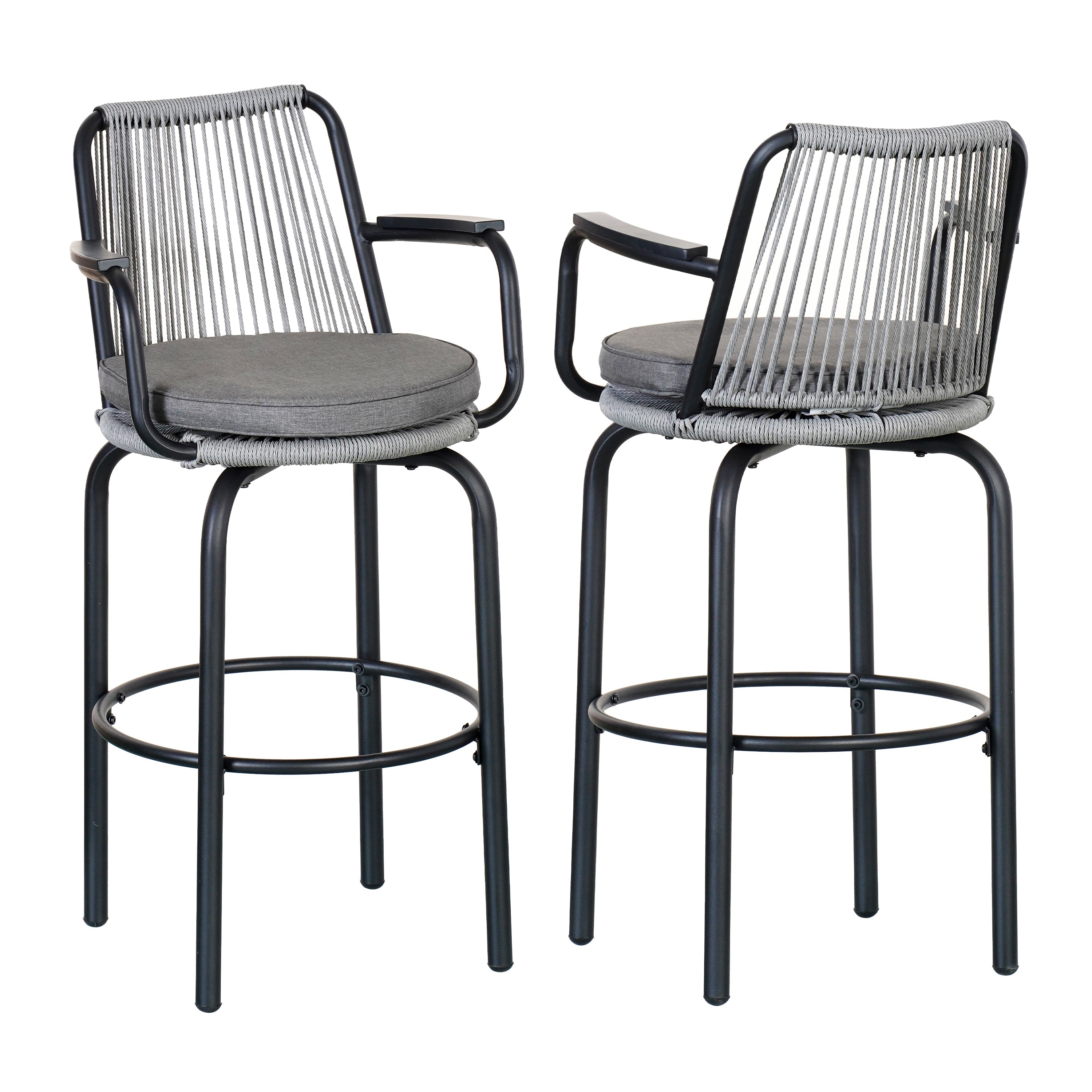 Outdoor Patio Bar Stools Set of 2
