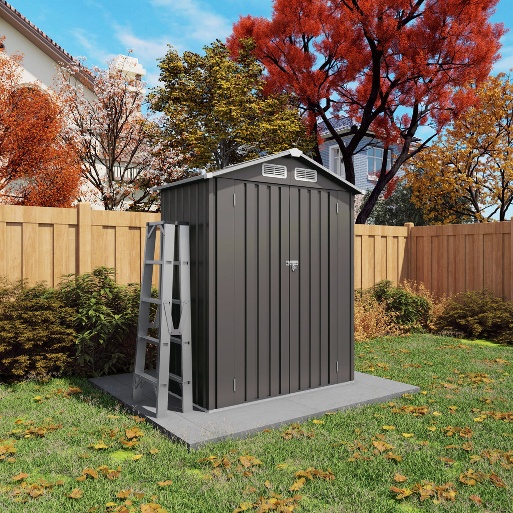 5X3 FT Metal Outdoor Storage Shed