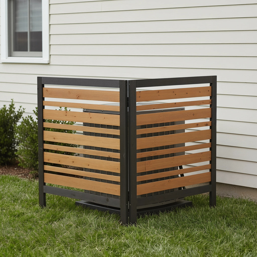 2-Panel Outdoor Air Conditioner Fence Screen