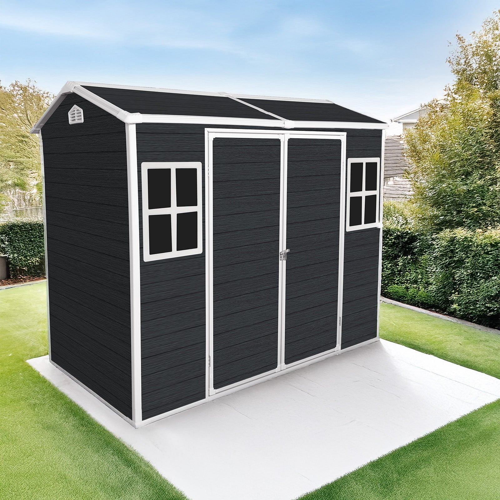 8x4ft Outdoor Resin Garden Shed