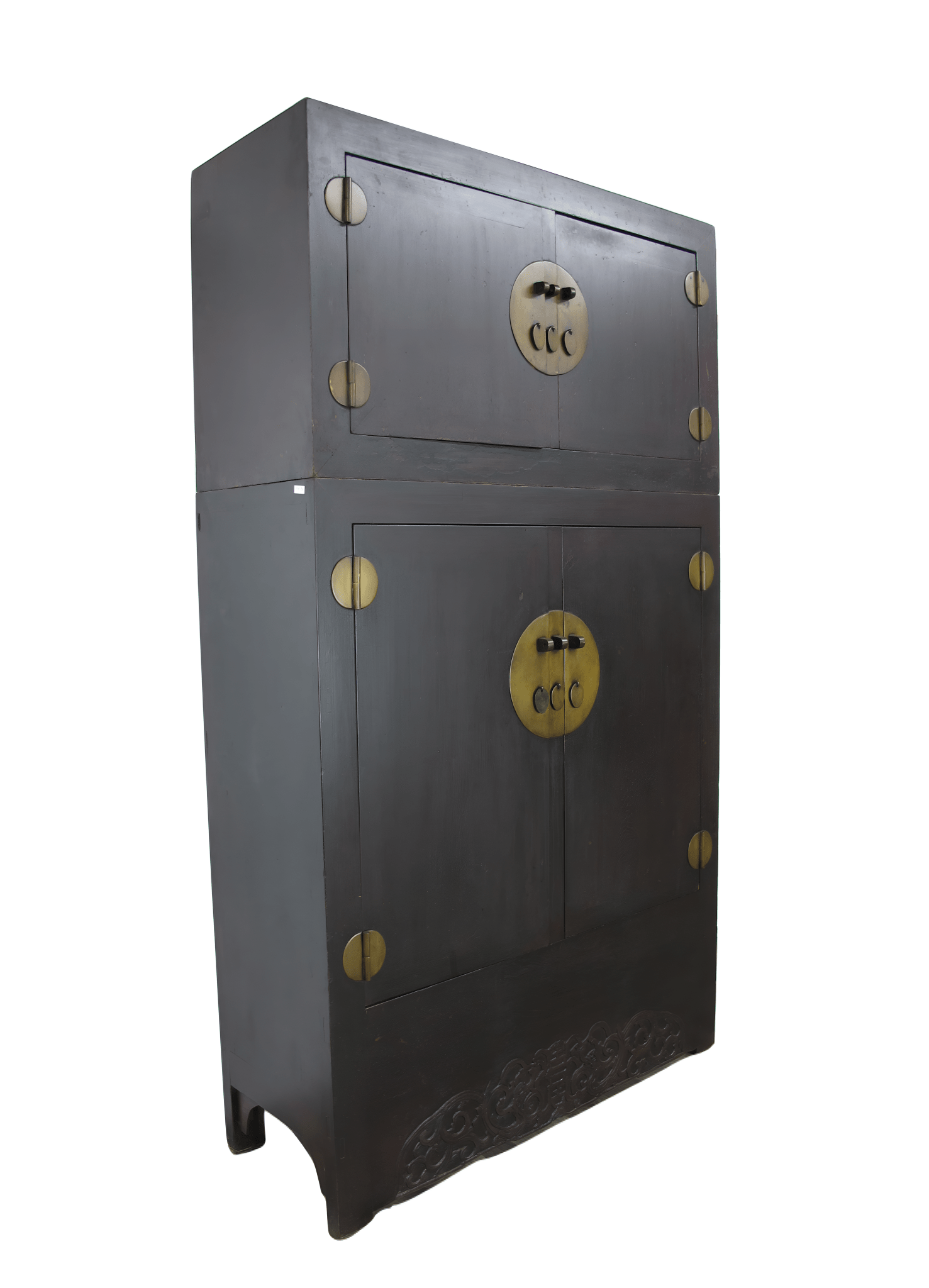 8 Feet Tall Antique Chinese Compound Cabinet