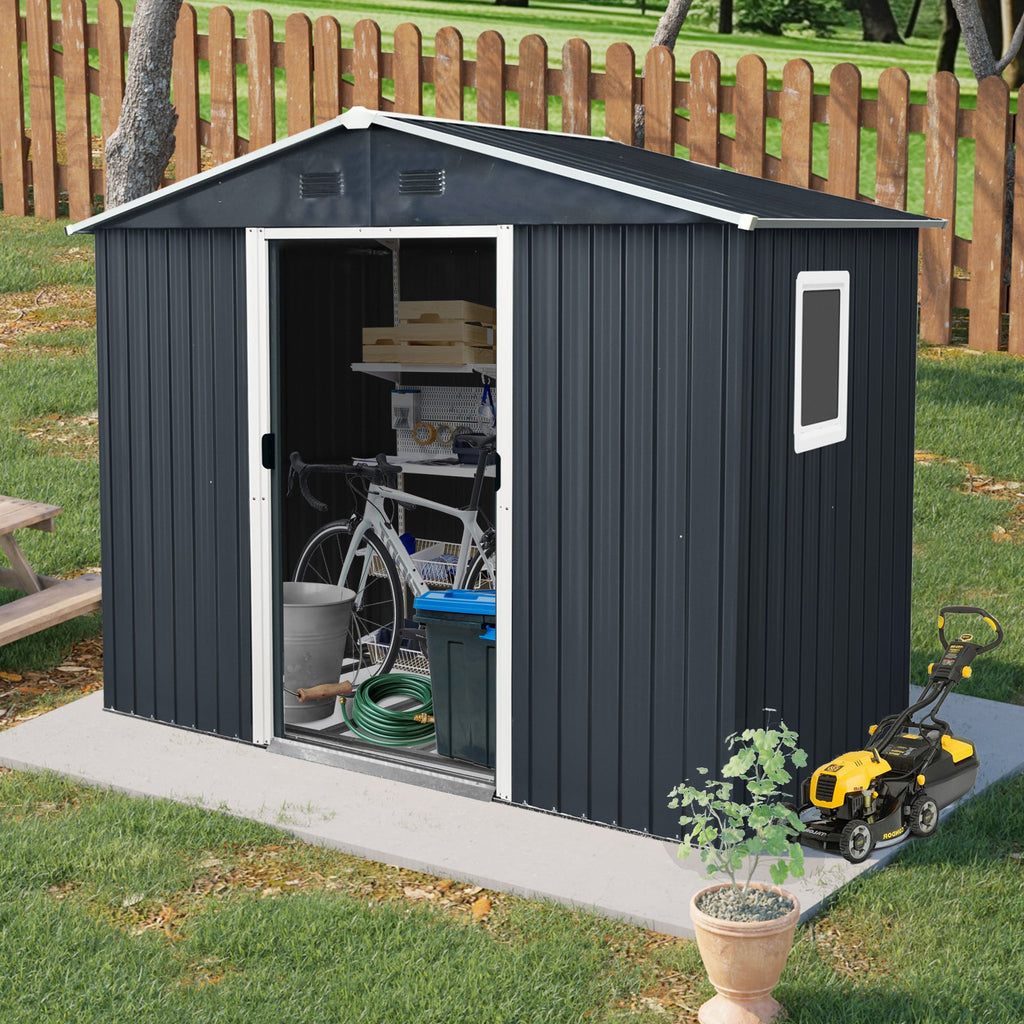 8ft x 4ft Outdoor Metal Storage Shed