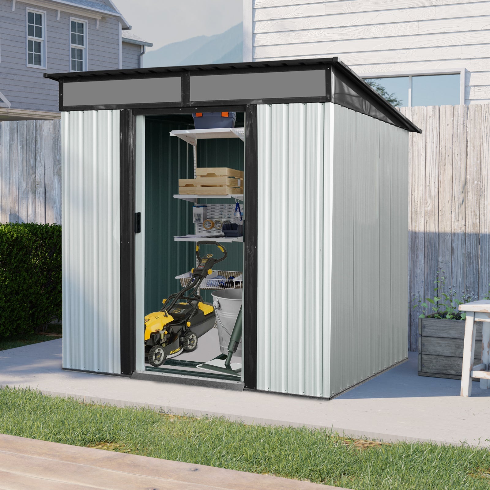 6ft x 5ft Outdoor Metal Storage Shed