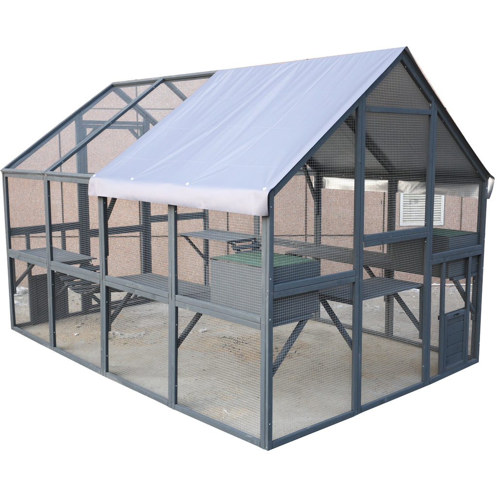 Wooden Cat Catio Large Outdoor Enclosure