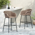 Ladd Outdoor Metal Wicker Barstool