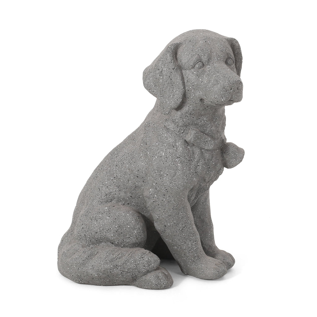 MGO Dog Statue - Outdoor Dog Statue in Stone