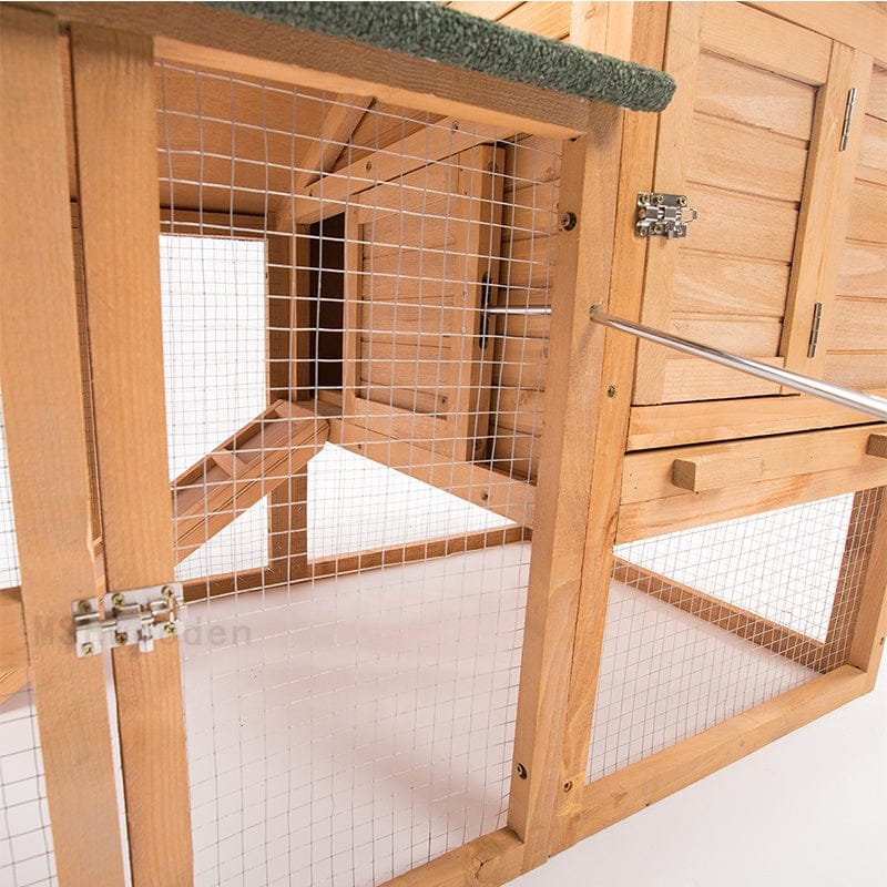 Large Wooden Hen House Rabbit Hutch Chicken Coop
