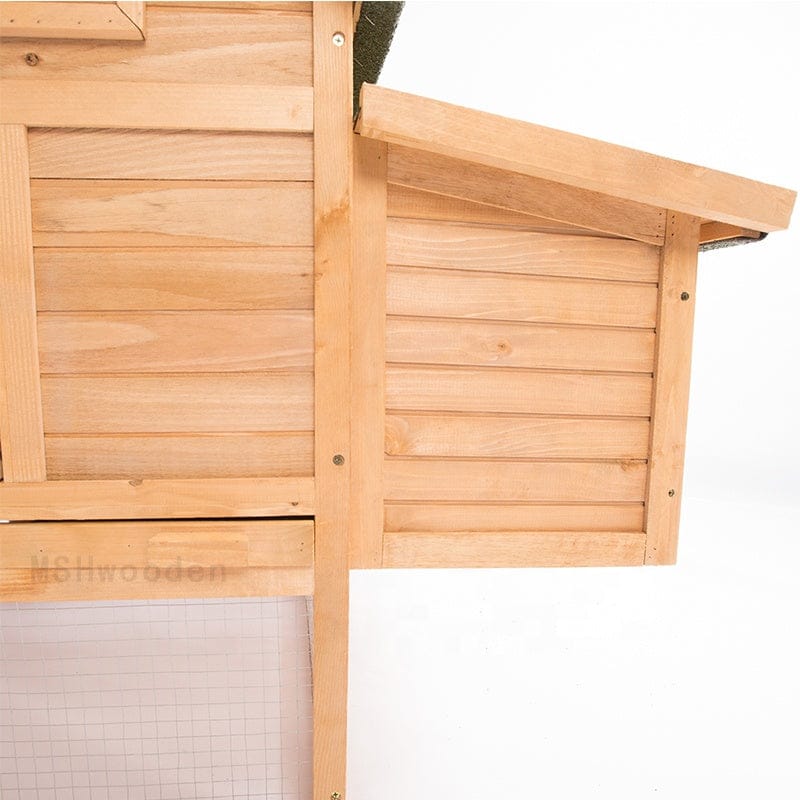 Large Wooden Hen House Rabbit Hutch Chicken Coop