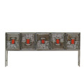 Recycled Metal Credenza - Red