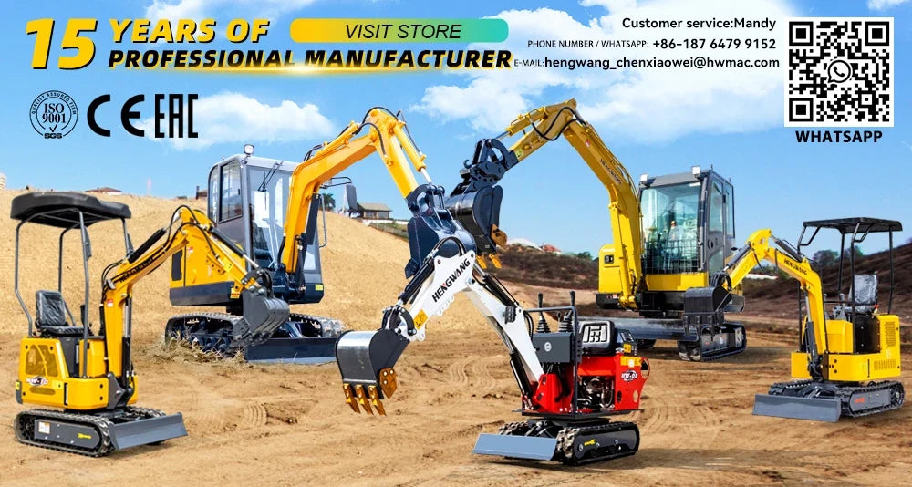 2.5 Ton Mini Excavator Diesel Hydraulic Excavators Tractor 2.5t Mini Bagger Small Excavator Digger Multifunctional Machinery